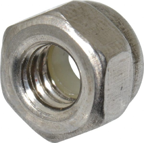 Hex Lock Nut: Insert, Nylon Insert, Grade 18-8 & A2 Stainless Steel, Uncoated MPN:NL5X00400-100BX