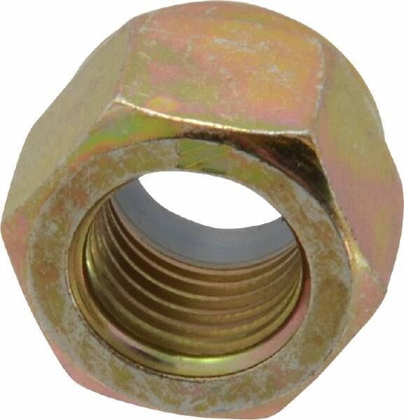 Hex Lock Nut: Insert, Nylon Insert, 3/8-24, Grade 8 Steel, Zinc Yellow Dichromate Finish MPN:R52001635 (PK:10)