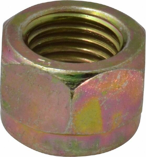 Hex Lock Nut: Insert, Nylon Insert, 7/16-20, Grade 8 Steel, Zinc Yellow Dichromate Finish MPN:R52001636