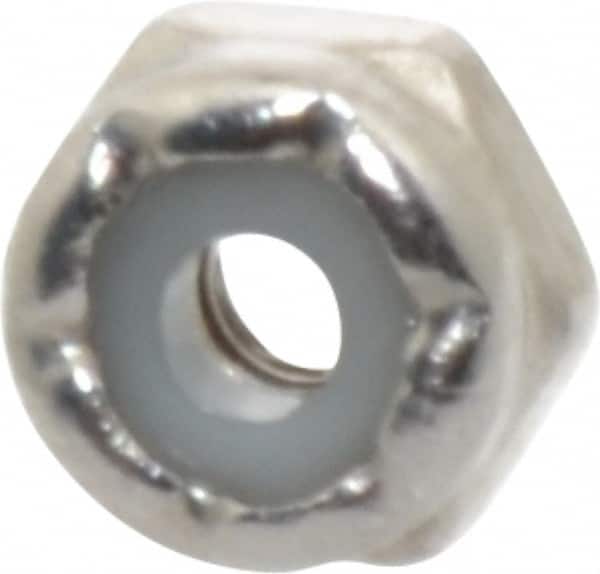 Hex Lock Nut: Insert, Nylon Insert, Grade 18-8 Stainless Steel MPN:R63223246
