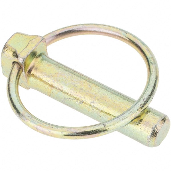 Lynch Pins, Pin Material: Steel , Pin Finish: Zinc Yellow Dichromate Plated , Ring Material: Spring Steel  MPN:C674221