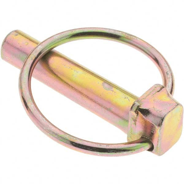 Lynch Pins, Pin Material: Steel , Pin Finish: Zinc Yellow Dichromate Plated , Ring Material: Spring Steel , Ring Finish: Zinc Yellow Dichromate Plated  MPN:KP72350