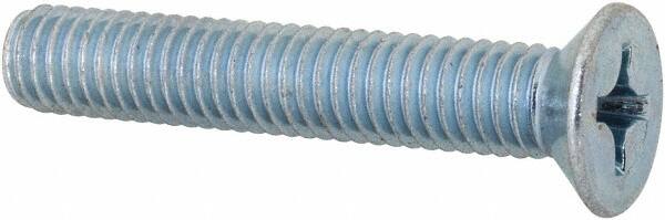 Machine Screw: M6x1 x 35.00 mm  OAL, Flat Head, Phillips MPN:663165PS