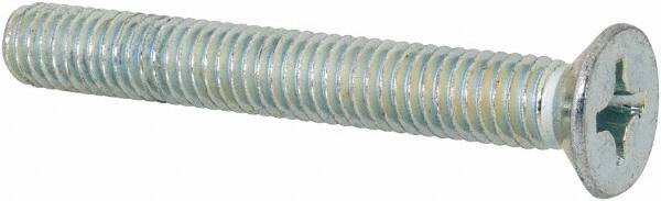 Machine Screw: M6x1 x 45.00 mm  OAL, Flat Head, Phillips MPN:663167PS