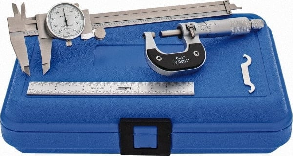 Machinist Caliper & Micrometer Kit: 3 pc MPN:0636704 IN CASE