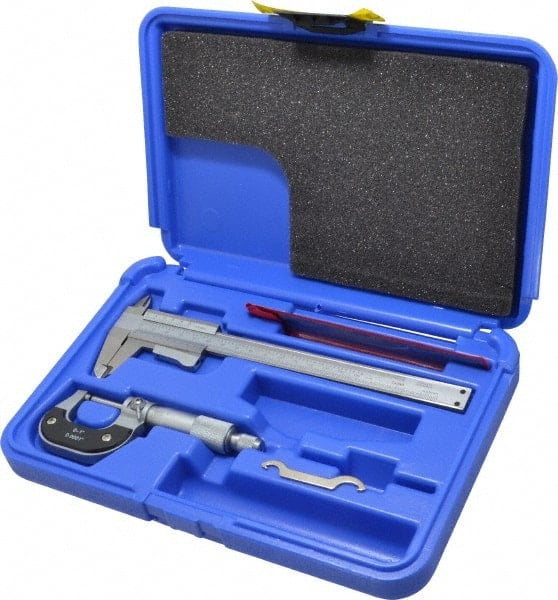 Machinist Caliper & Micrometer Kit: 3 pc MPN:0636704 IS CAS