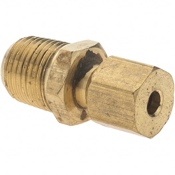 Push-To-Connect Tube to Male & Tube to Male NPTF Tube Fitting: 1/8-27 Thread, 1/8