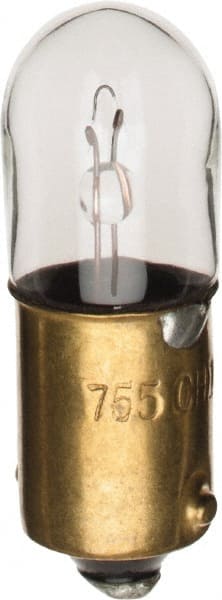 0.945 Watt, 6.3 Volt, Incandescent Miniature & Specialty T3-1/4 Lamp MPN:755