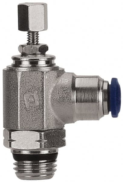 Needle Valve: Angled, 1/4 x 1/8