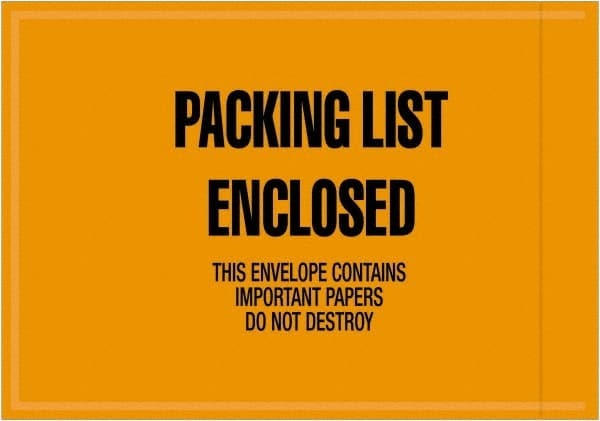 Packing Slip Envelope: Packing List Enclosed, 1,000 Pc MPN:JMR10