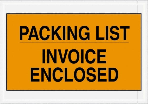 Packing Slip Envelope: Packing List/Invoice Enclosed, 1,000 Pc MPN:PL419