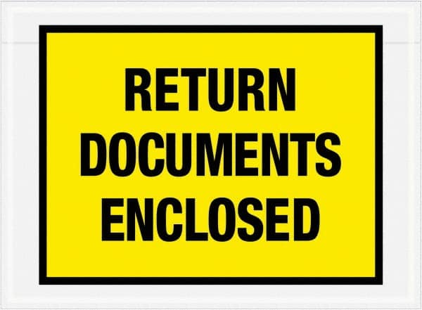 Packing Slip Envelope: Return Documents Enclosed, 1,000 Pc MPN:PL448