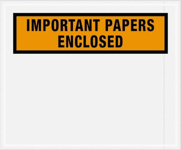 Packing Slip Envelope: Important Papers Enclosed, 500 Pc MPN:PL449