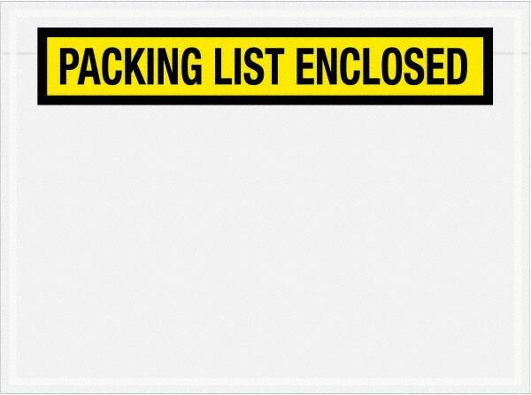 Packing Slip Envelope: Packing List Enclosed, 1,000 Pc MPN:PL460