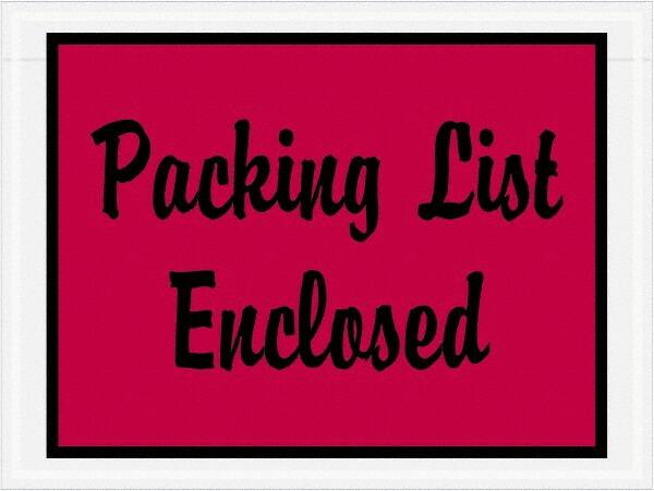 Packing Slip Envelope: Packing List Enclosed, 1,000 Pc MPN:PL487