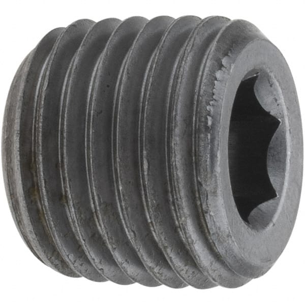 Black Countersunk Hex Plug: 1/4