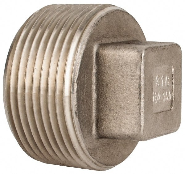 Pipe Square Head Plug: 1-1/4