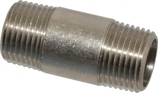 Brass Pipe Nipple: Threaded on Both Ends, 1-1/2