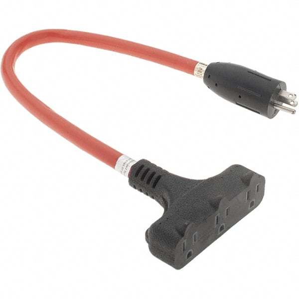 2', 12/3 Gauge/Conductors, Orange Indoor & Outdoor Extension Cord MPN:BD--21565-3