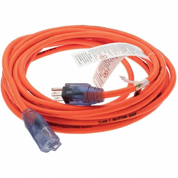 25', 14/3 Gauge/Conductors, Orange Extension Cord MPN:D17332025