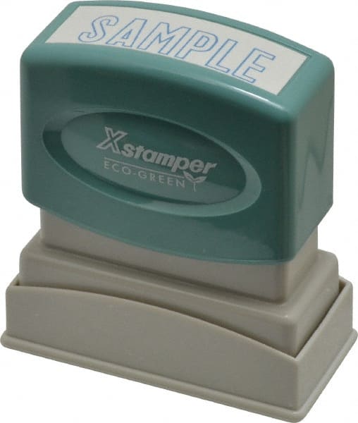 Sample, Blue Pre-Inked Stamp MPN:MSC-1002