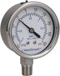 Pressure Gauge: 2-1/2