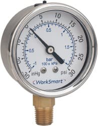 Pressure Gauge: 1-1/2