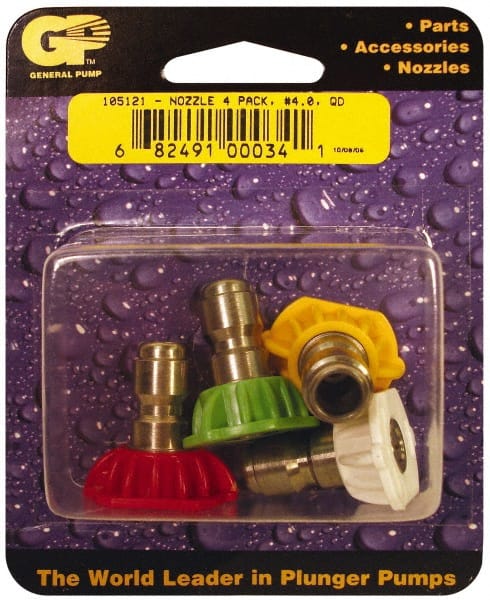 4 Qty 1 Pack 5, 000 psi Fixed, Quick Disconnect Pressure Washer Nozzle MPN:J08-99440-2