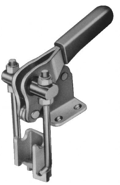 Pull-Action Latch Clamp: Vertical, 500 lb, U-Hook, Flanged Base MPN:GH-40324