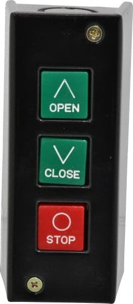 Push-Button Control Station: Momentary, NO/NC, Open, Close & Stop MPN:PBS-601