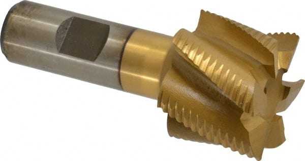 Square End Mill: 1-1/2'' Dia, 1-1/8'' LOC, 3/4'' Shank Dia, 3-3/8'' OAL, 6 Flutes, Cobalt MPN:724-3323