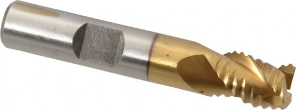 Square End Mill: 3/8'' Dia, 7/16'' LOC, 3/8'' Shank Dia, 2-3/16'' OAL, 3 Flutes, Cobalt MPN:724-6430