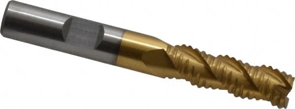 Square End Mill: 3/8'' Dia, 1-1/8'' LOC, 3/8'' Shank Dia, 2-13/16'' OAL, 3 Flutes, Cobalt MPN:724-6436