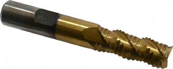 Square End Mill: 1/2'' Dia, 1-1/4'' LOC, 1/2'' Shank Dia, 3-1/4'' OAL, 3 Flutes, Cobalt MPN:724-6457