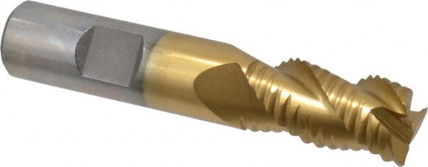 Square End Mill: 5/8'' Dia, 1-1/4'' LOC, 5/8'' Shank Dia, 3-3/8'' OAL, 3 Flutes, Cobalt MPN:724-6478