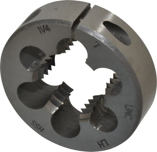 Round Die: 1-1/4-7, High Speed Steel MPN:314-4484