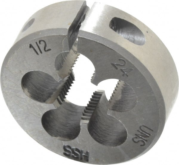 Round Die: 1/2-24, High Speed Steel MPN:315-1231