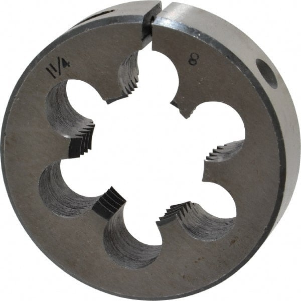 Round Die: 1-1/4-8, High Speed Steel MPN:84046423