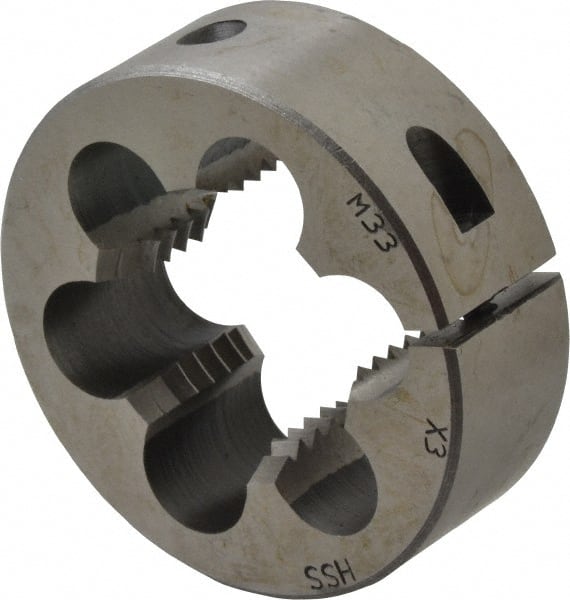 Round Die: M33 x 3, High Speed Steel MPN:82236088