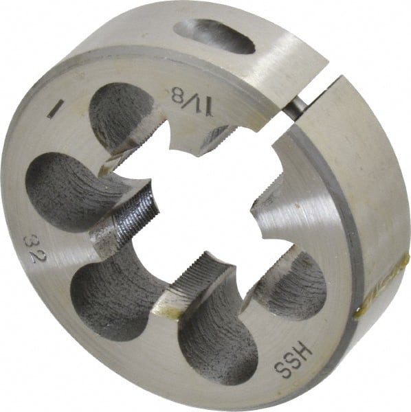 Round Die: 1-1/8-32, High Speed Steel MPN:84046241