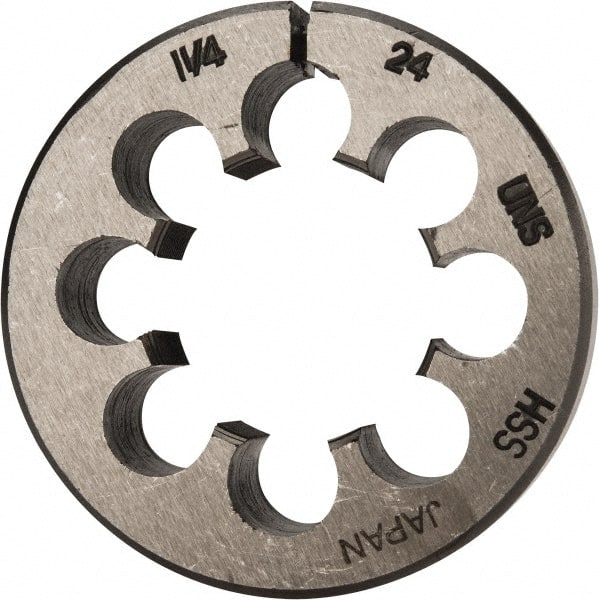 Round Die: 1-1/4-24, High Speed Steel MPN:84046563