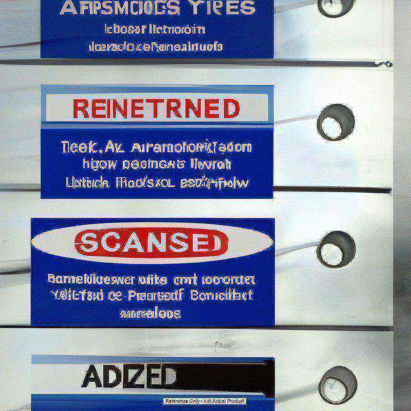 Safety & Facility Tags, Product Service Code: 9905  MPN:TRS218PTP