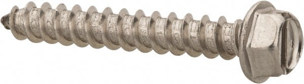 Sheet Metal Screw: #12, Hex Washer Head, Slotted MPN:32-HSD-12-150