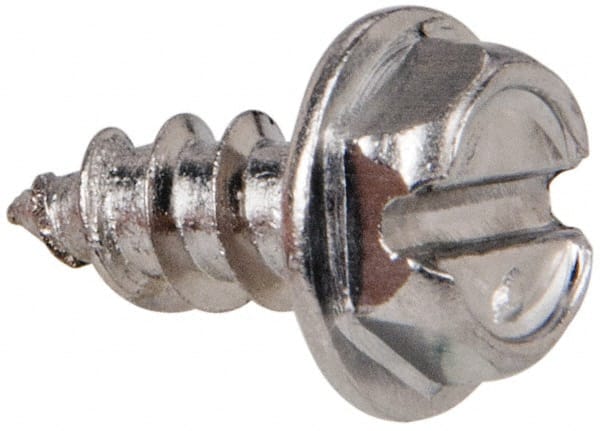 Sheet Metal Screw: #8, Hex Washer Head, Slotted MPN:R58005302