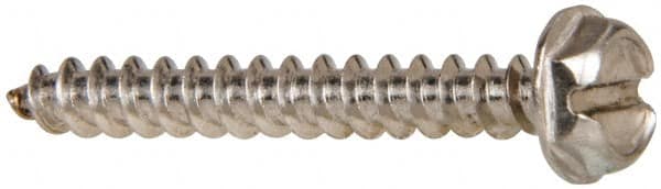 Sheet Metal Screw: #10, Hex Washer Head, Slotted MPN:R58005320