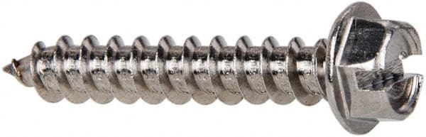 Sheet Metal Screw: #12, Hex Washer Head, Slotted MPN:R58005336