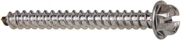 Sheet Metal Screw: #12, Hex Washer Head, Slotted MPN:R58005340