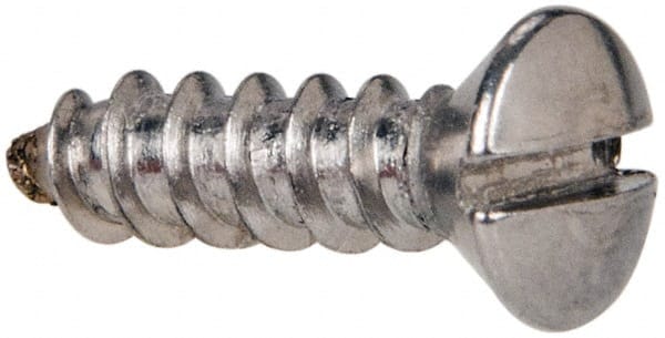 Sheet Metal Screw: #8, Oval Head, Slotted MPN:R58005376