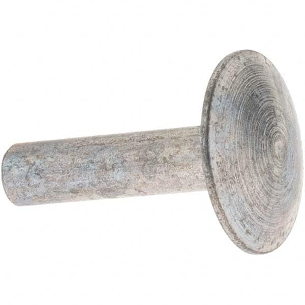 Semi Tubular & Split Rivets, Material: Steel , Length Under Head: 1in , Head Diameter: 0.76  MPN:2815