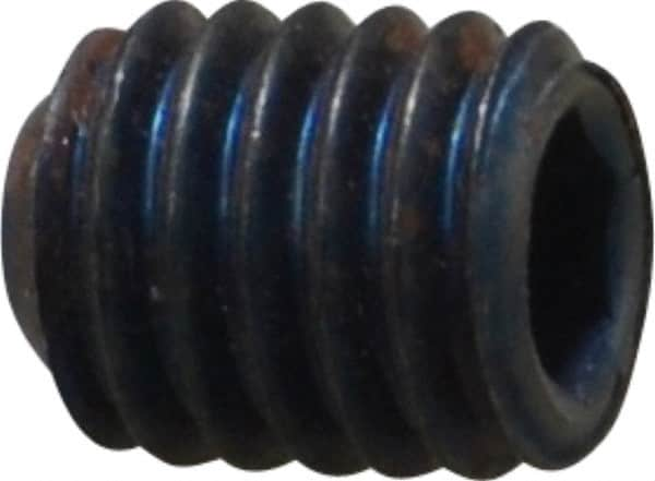 Set Screw: M5 x 0.80 x 6 mm, Cup Point, Alloy Steel, Grade 14.9 (45H) MPN:533046PR